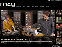 Tablet Screenshot of moogmusic.com